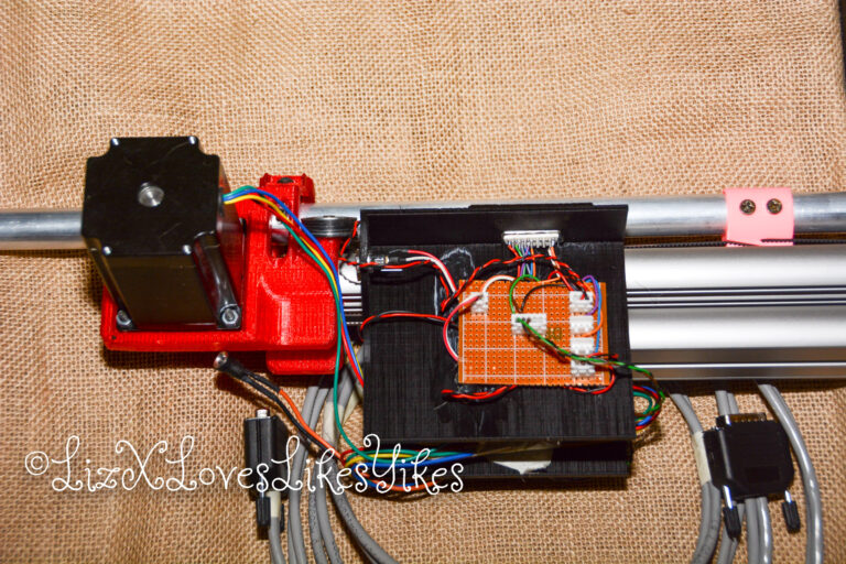 The mechanical inside of the 3D-printed Fucking Machine Copyright Liz BlackX