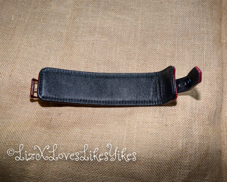 Review of the Liebe Seele Wine Red - Leather Handcuffs with Rose Gold Hardware by Liz BlackX Copyright Lizxlikes.com