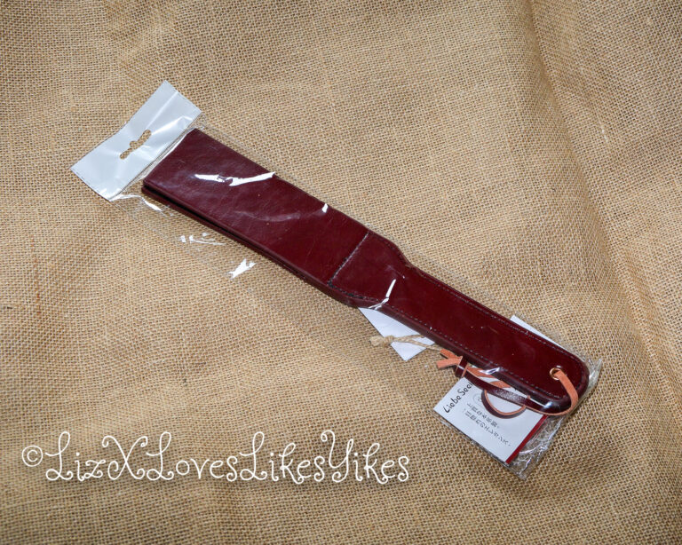 Review of Liebe Seele Wine Red - Leather Split Tawse Paddle Copyright Liz BlackX