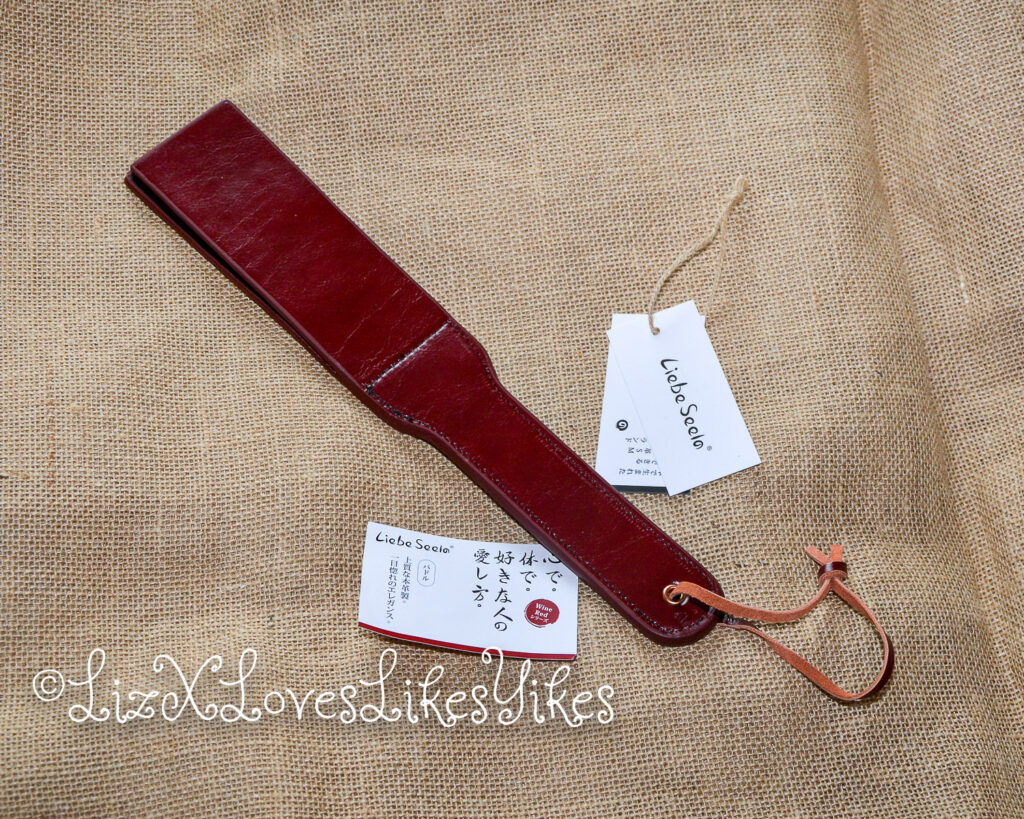 Review of Liebe Seele Wine Red - Leather Split Tawse Paddle Copyright Liz BlackX
