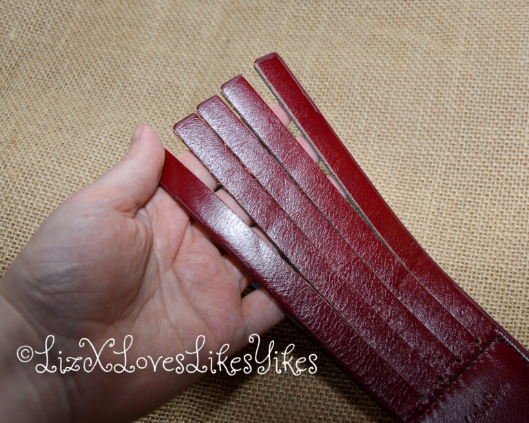 Review of Liebe Seele Wine Red - Leather Split Tawse Paddle Copyright Liz BlackX
