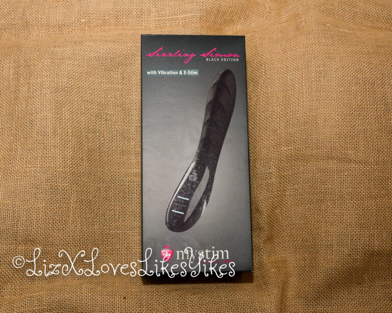 Review of Sizzling Simon, an E-stim vibrator by Mystim Copyright Liz BlackX