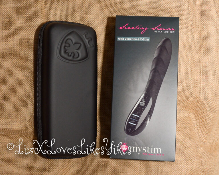 Review of Sizzling Simon, an E-stim vibrator by Mystim Copyright Liz BlackX