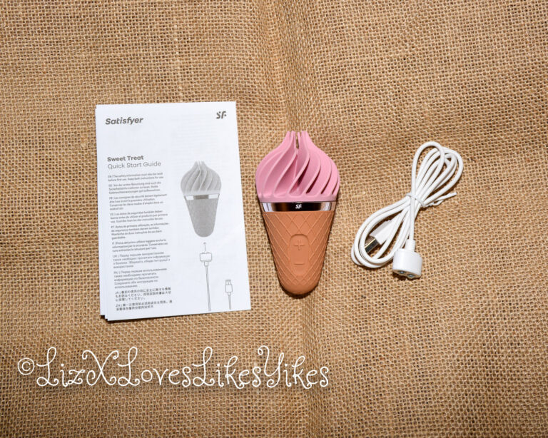 Review of Satisfyer Sweet Treat LayonVibrator Copyright Liz BlackX
