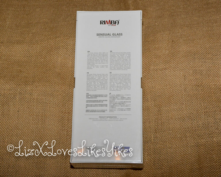 Review of the Rimba Glass Dildo Jane Copyright Liz BlackX