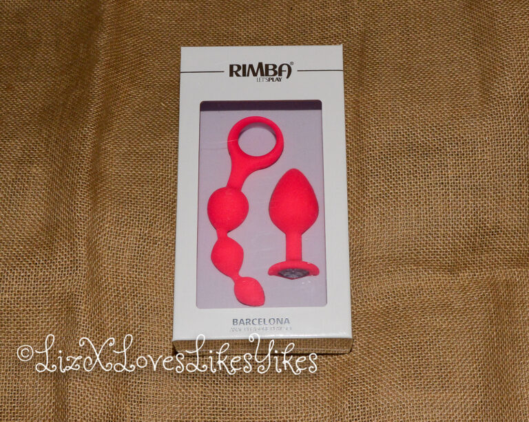 Review of Rimba Barcelona Anal set with buttplug and anal beads - pink Copyright Liz BlackX