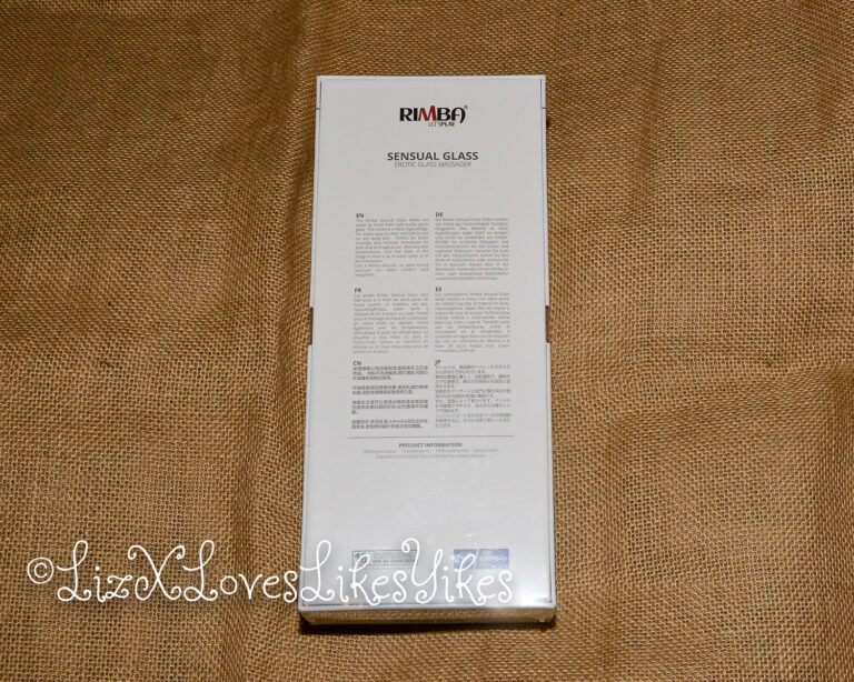 Review of the Rimba Sensual Glass Dildo Wanda Copyright Liz BlackX