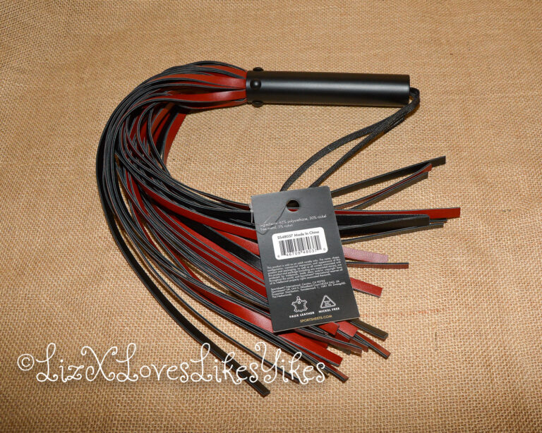 Review of the Saffron Flogger by Sportsheets Copyright Liz BlackX