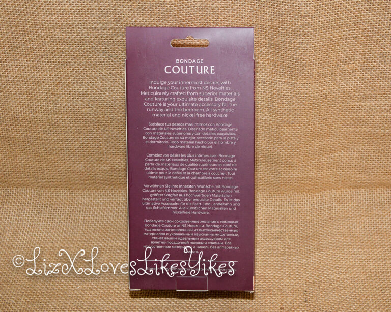 Review of Bondage Couture Vegan Leather Wrist Cuffs Copyright Liz BlackX