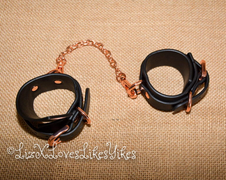 Review of Bondage Couture Vegan Leather Wrist Cuffs Copyright Liz BlackX
