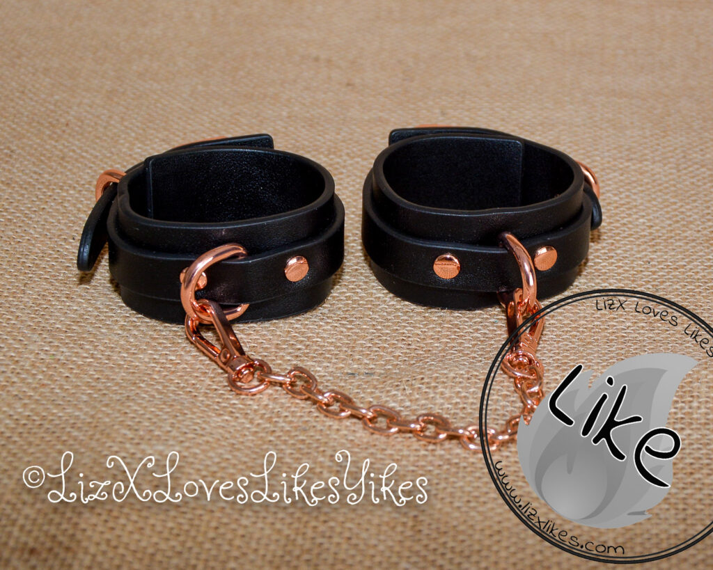 Review of Bondage Couture Vegan Leather Wrist Cuffs Copyright Liz BlackX