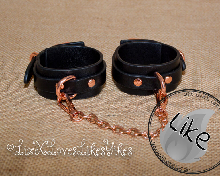 Review of Bondage Couture Vegan Leather Wrist Cuffs Copyright Liz BlackX