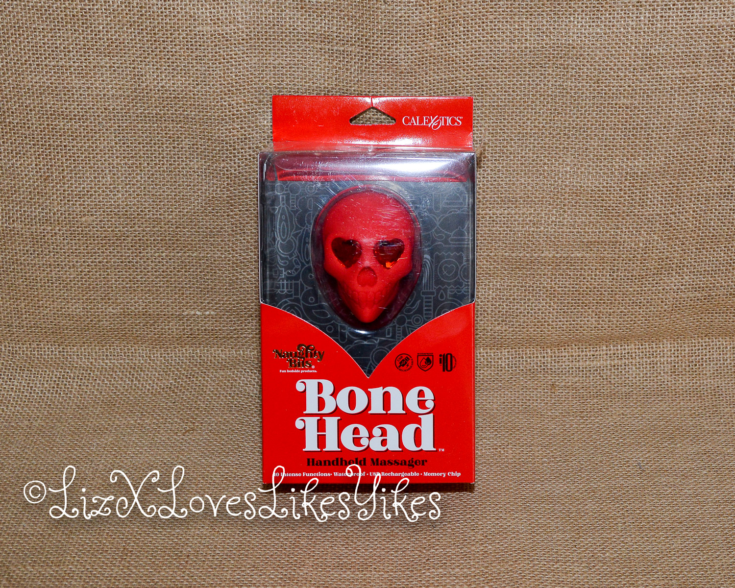 Review of Naughty Bits Bone Head Skull Shaped External Vibrator Copyright Liz BlackX