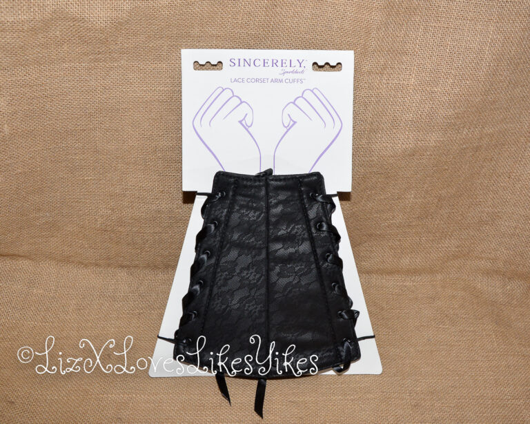 Review of Sincerely Sportsheets Lace Corset Arm Cuffs Copyright Liz BlackX