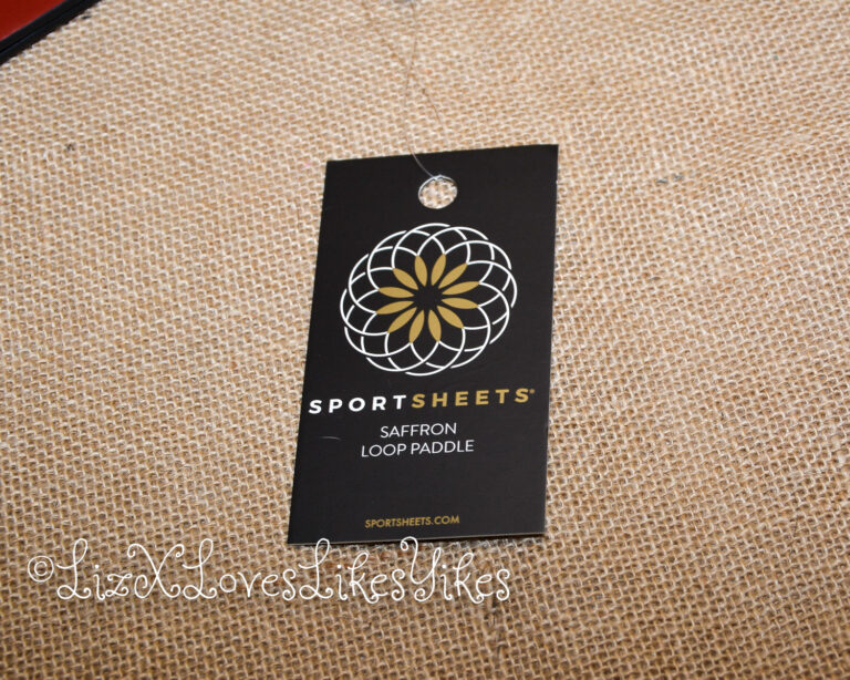 Review of the Saffron Vegan Leather Loop Paddle by Sportsheets Copyright Liz BlackX