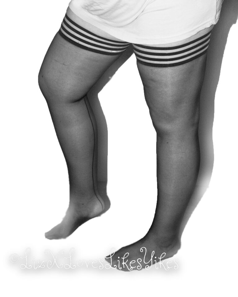 Review of Kix'ies Lois Silky Sheer Black with Back Seam Thigh Highs (sizes A-D)