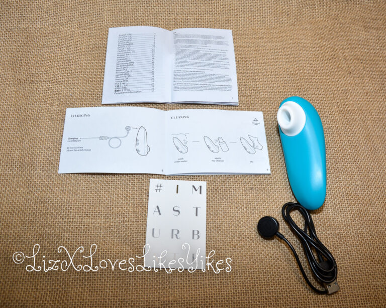 The full set. Review of the Womanizer Starlet 3 Pleasure Air Clitoral Stimulator Copyright Liz BlackX