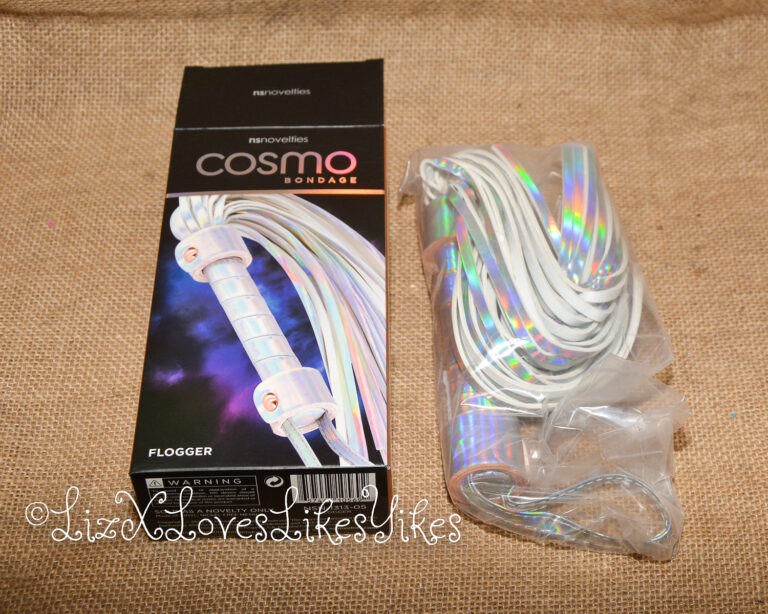Review of the Cosmo Bondage Holographic Flogger Copyright Liz BlackX
