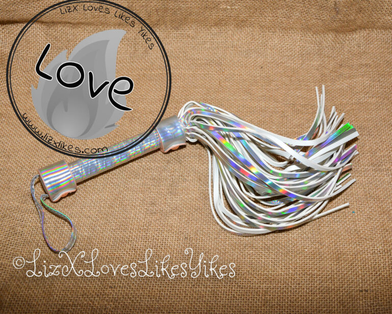 Review of the Cosmo Bondage Holographic Flogger Copyright Liz BlackX