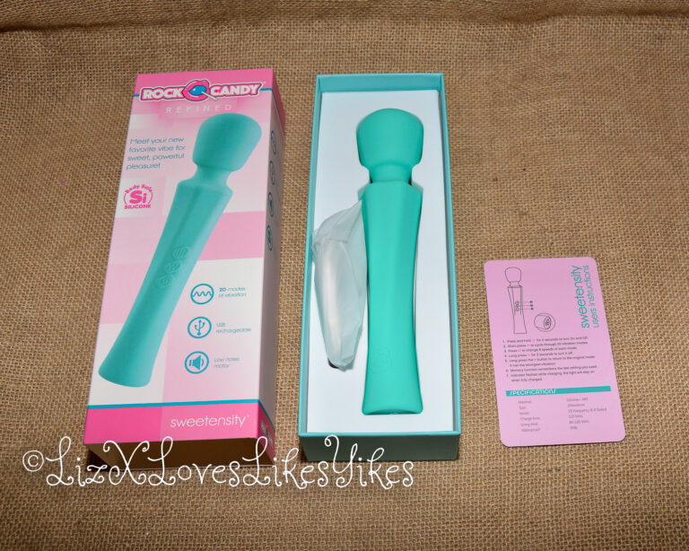 Review of Sweetensity Rechargeable Silicone Wand Vibrator Copyright Liz BlackX