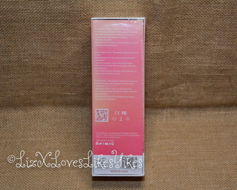 Review of the Pomi Wand Powerful Mini Vibrating Wand Massager Honey Play Box from Honeyplaybox.com Copyright Liz BlackX