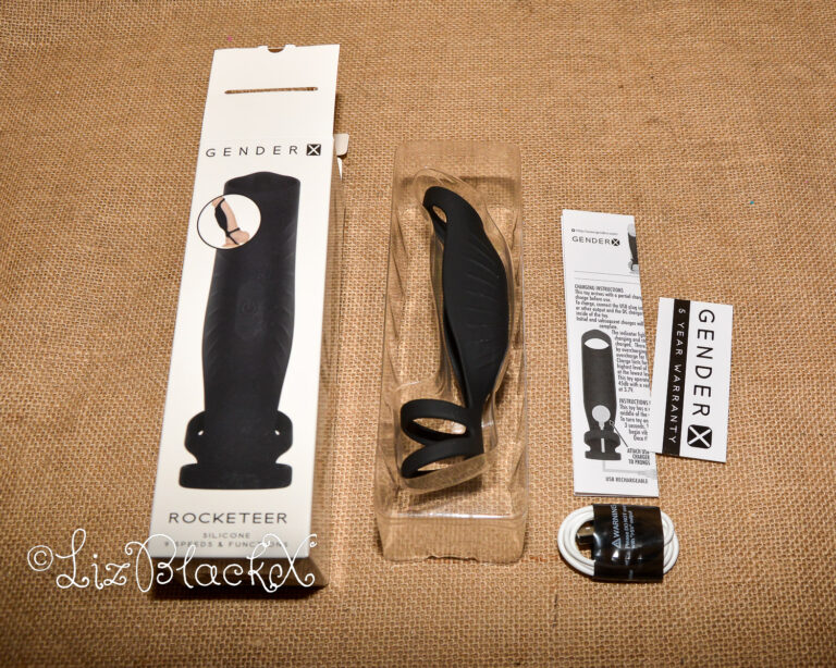 Review of The Rocketeer Vibrating Penis Enhancer Sheath Sponsored by BettysToyBox.com Copyright LizBlackX