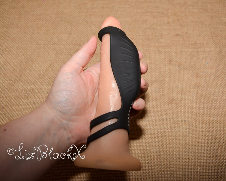 Review of The Rocketeer Vibrating Penis Enhancer Sheath Sponsored by BettysToyBox.com Copyright LizBlackX