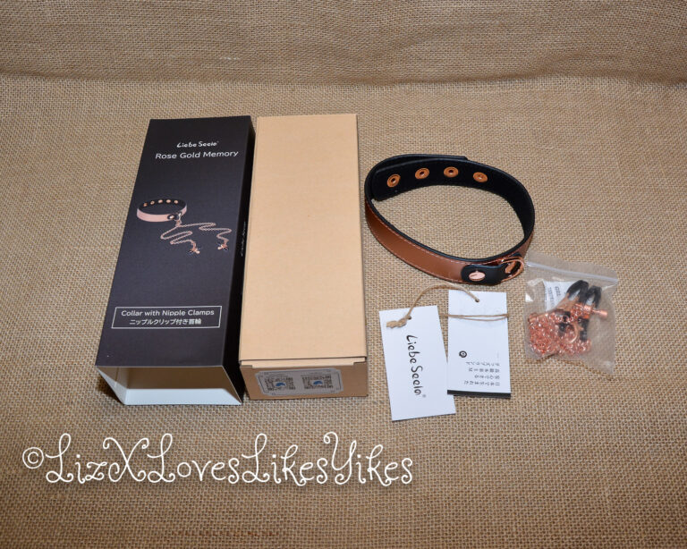 Review of the Rose Gold Memory Collar and Nipple Clamps by Liebe Seele Copyright Liz BlackX