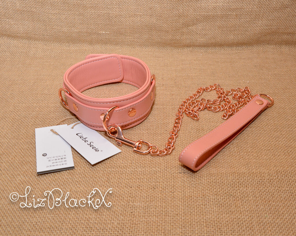 Review of the Pink Dream Leather Collar with Leash by Liebe Seele Copyright Liz BlackX