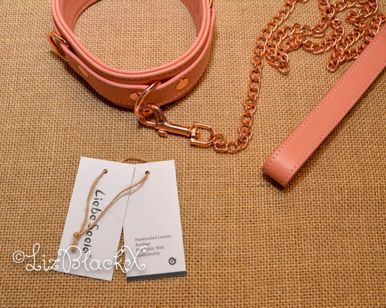 Review of the Pink Dream Leather Collar with Leash by Liebe Seele Copyright Liz BlackX