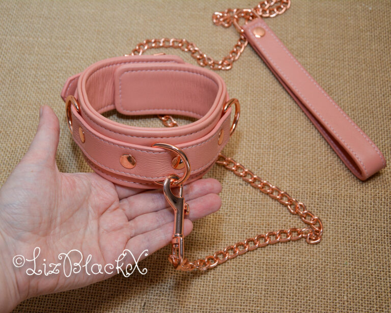 Review of the Pink Dream Leather Collar with Leash by Liebe Seele Copyright Liz BlackX