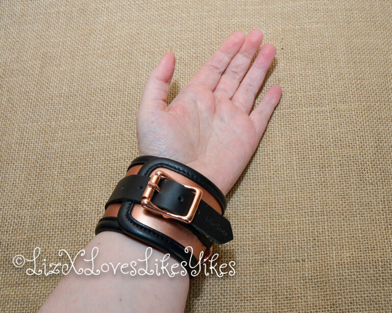 Review of the Rose Gold Memory Wrist Cuffs by Liebe Seele Copyright Liz BlackX