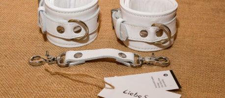 Review of the Fuji White – White Leather Wrist Cuffs with Silver Metal