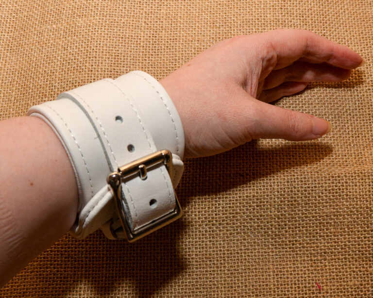 Review of the Fuji White Wrist Cuffs by Liebe Seele Copyright Liz BlackX