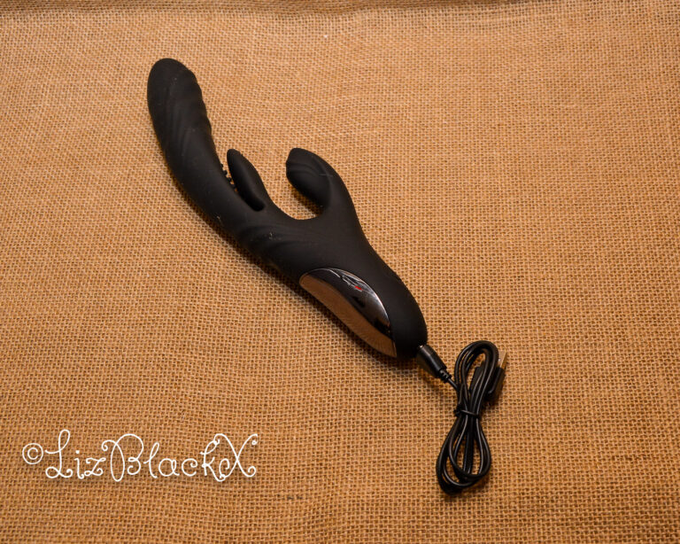 Review of the Playboy Rapid Rabbit Thrusting Vibrator with Flapping Shaft Copyright Liz BlackX