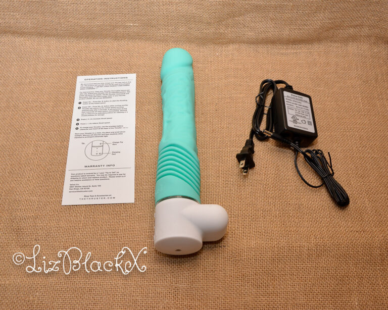 Review of Sammie, a Thrusting Dildo Vibrator by Velvet and the Accessories Pack Copyright Liz BlackX