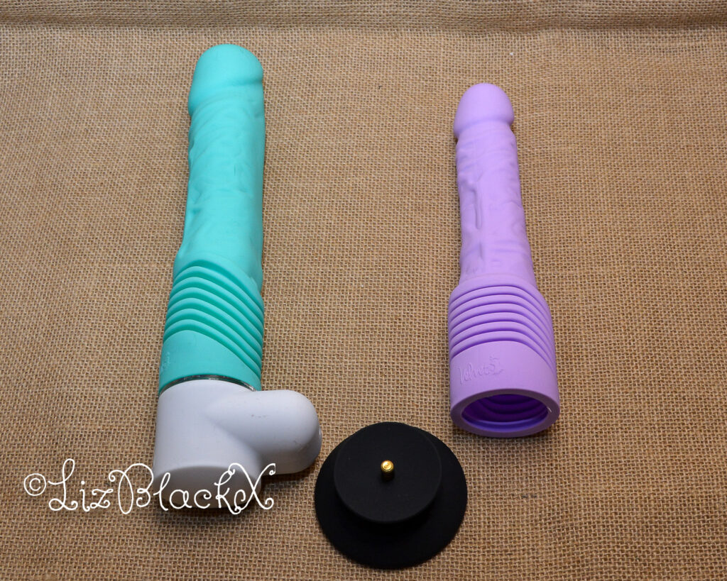 Review of Sammie, a Thrusting Dildo Vibrator by Velvet and the Accessories Pack Copyright Liz BlackX