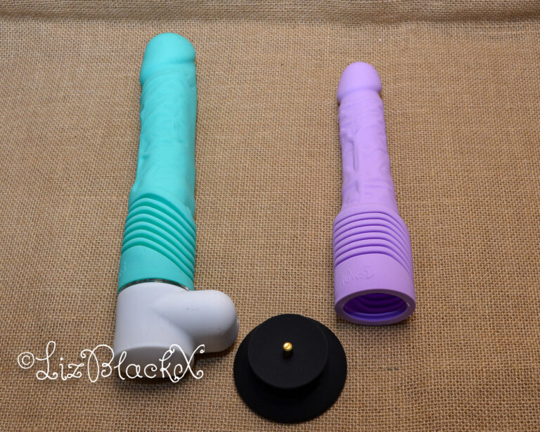 Review of Sammie, a Thrusting Dildo Vibrator by Velvet and the Accessories Pack Copyright Liz BlackX
