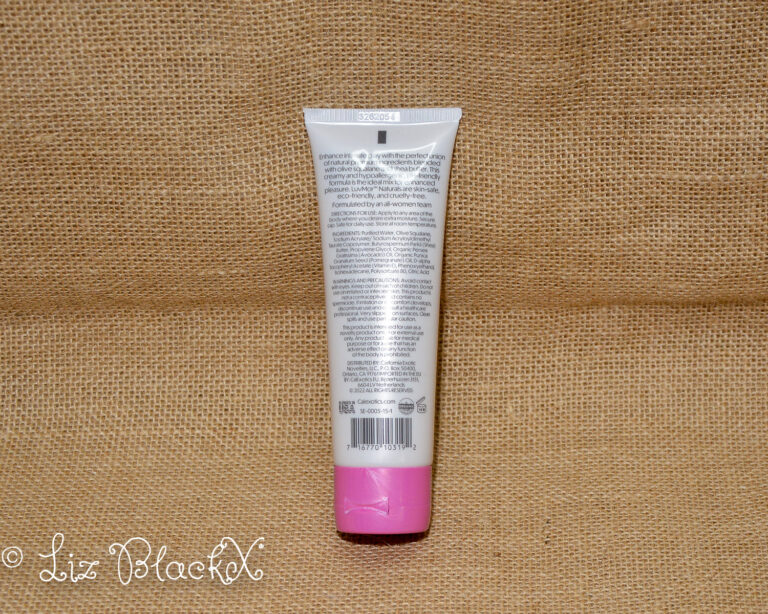 Review of the LuvMor Naturals Hybrid Personal Lubricant 4 fl. oz by Calexotics Copyright Liz BlackX