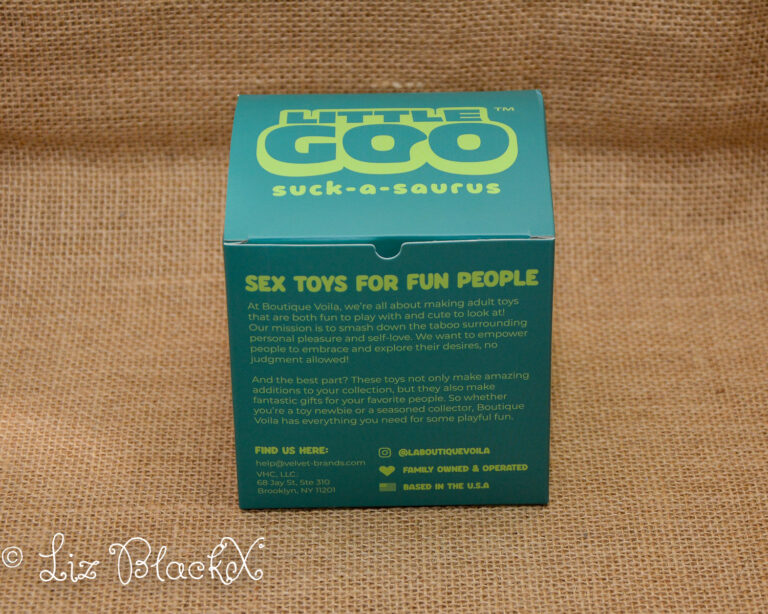 Little Goo Sex Toy Review: Dinosaur-Inspired Clitoral Stimulator with Innovative Design Copyright LizBlackX