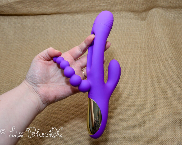 Triple the Pleasure: A Review of the Futuristic Triple Bliss Vibrator Candy hub Copyright Liz BlackX