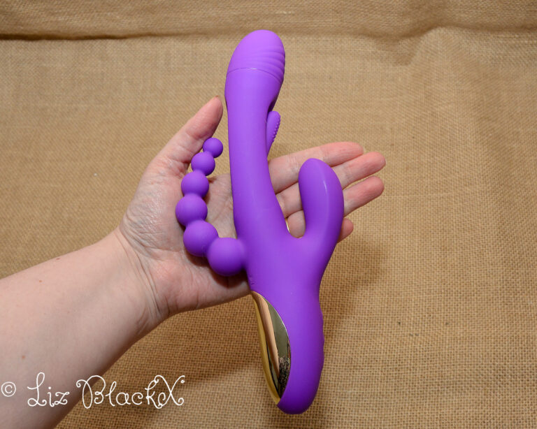 Triple the Pleasure: A Review of the Futuristic Triple Bliss Vibrator Candy hub Copyright Liz BlackX