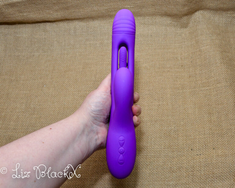 Triple the Pleasure: A Review of the Futuristic Triple Bliss Vibrator Candy hub Copyright Liz BlackX