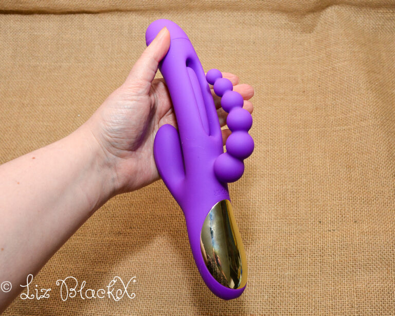 Triple the Pleasure: A Review of the Futuristic Triple Bliss Vibrator Candy hub Copyright Liz BlackX