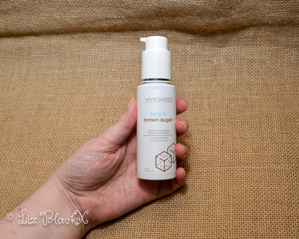 Review: Wicked Simply Brown Sugar Flavored Water Based Lubricant 2.3 oz - A Sweet Surprise for Sensitive Skin Copyright LizBlackX