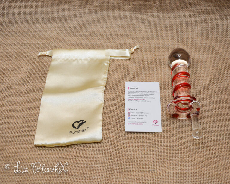 Clear Pleasure: Funzze Glass Dildo's Seductive Rotary Surprise Copyright Liz BlackX