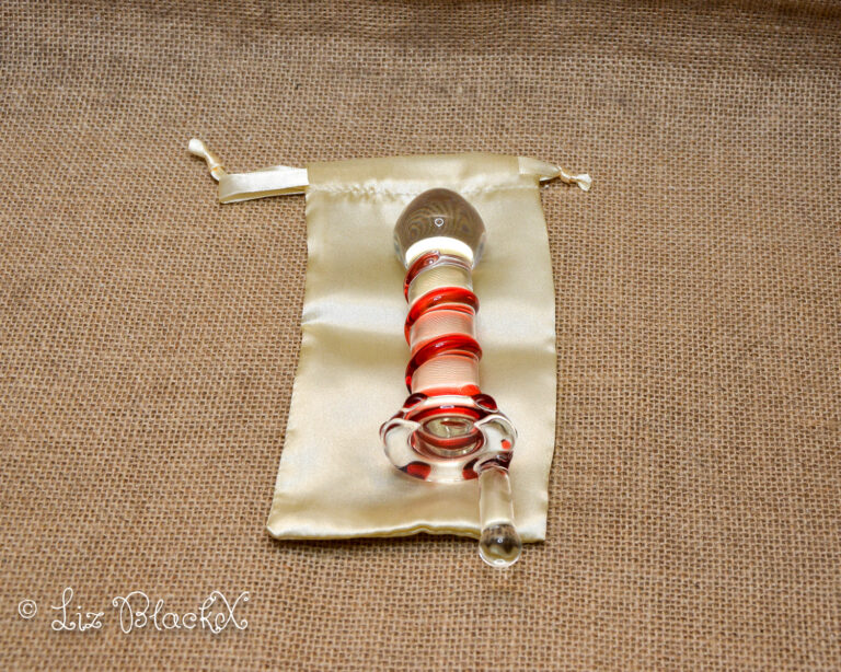 Clear Pleasure: Funzze Glass Dildo's Seductive Rotary Surprise Copyright Liz BlackX