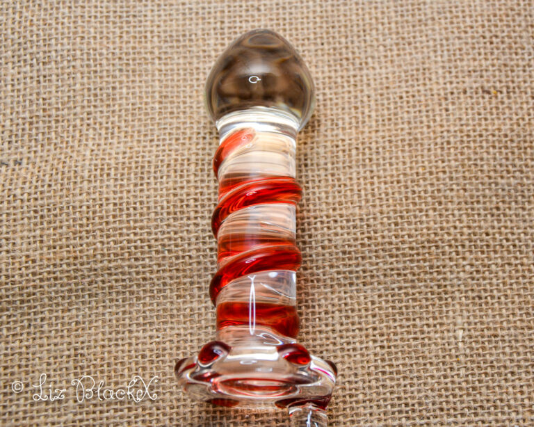 Clear Pleasure: Funzze Glass Dildo's Seductive Rotary Surprise Copyright Liz BlackX