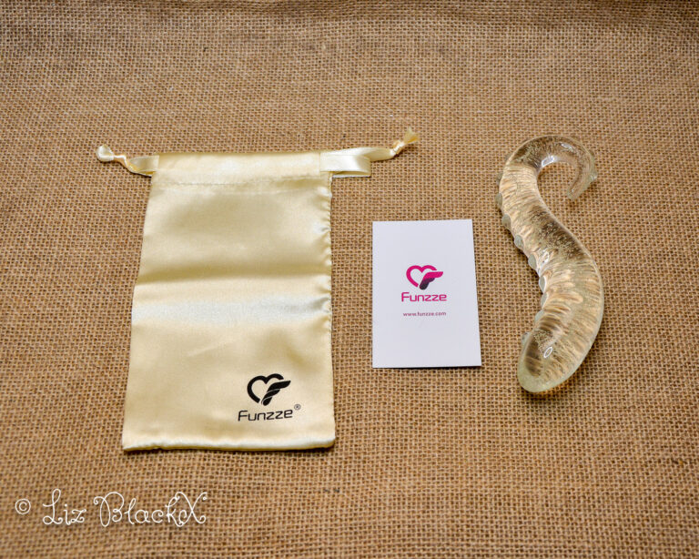 Unwrap the Night: Funzze Glow-in-the-Dark Glass Dildo Review Copyright Liz BlackX