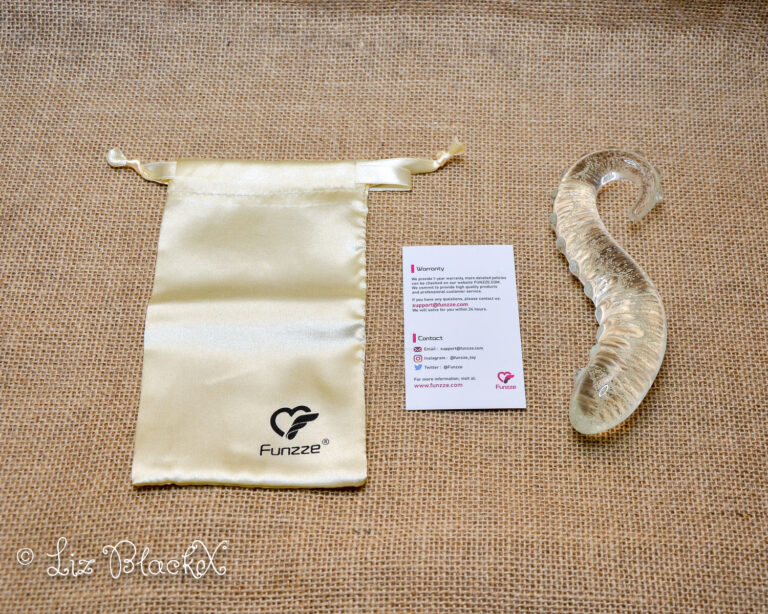 Unwrap the Night: Funzze Glow-in-the-Dark Glass Dildo Review Copyright Liz BlackX